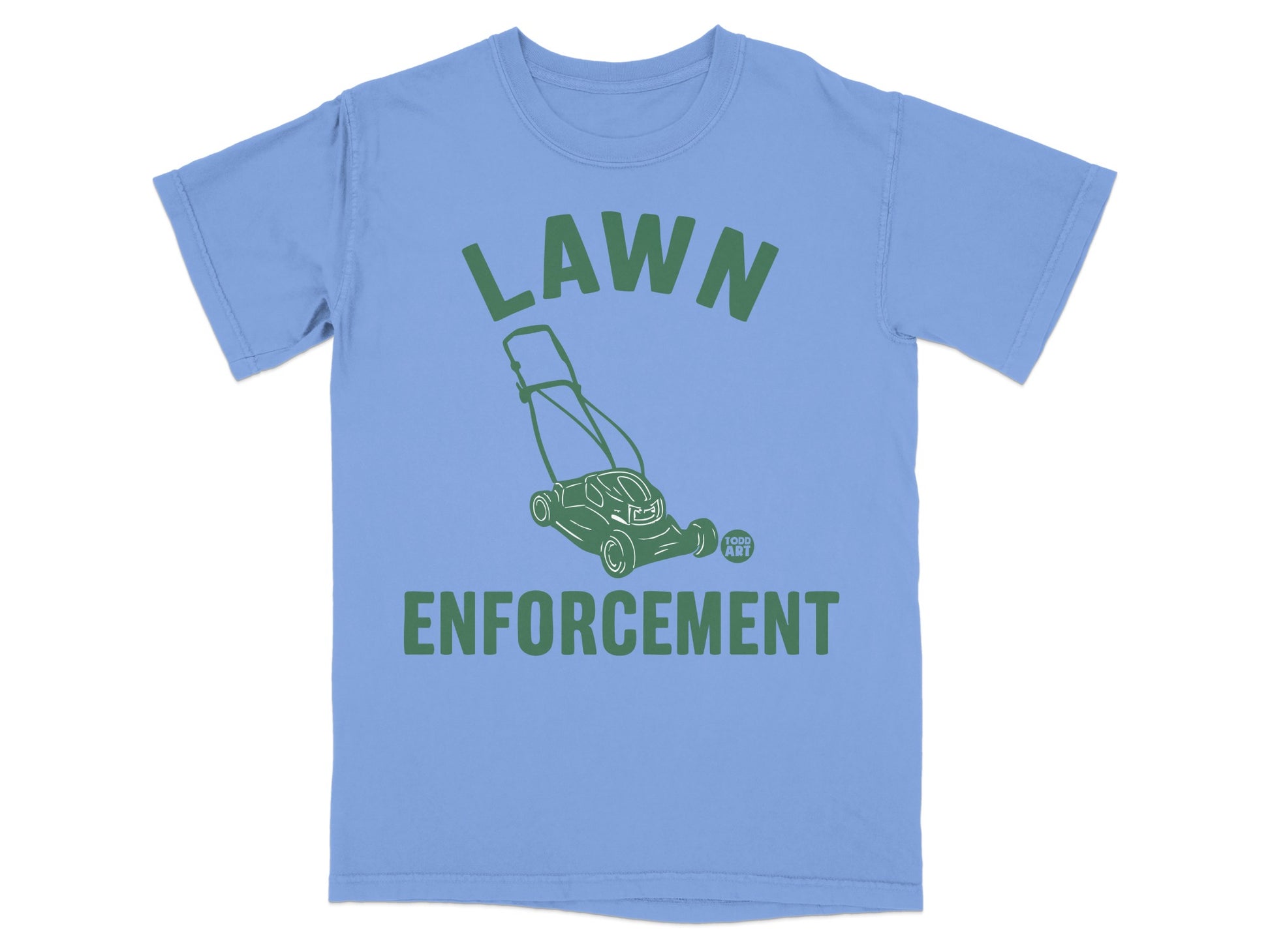 LAWN ENFORCEMENT Lawnmower Funny Graphic product type