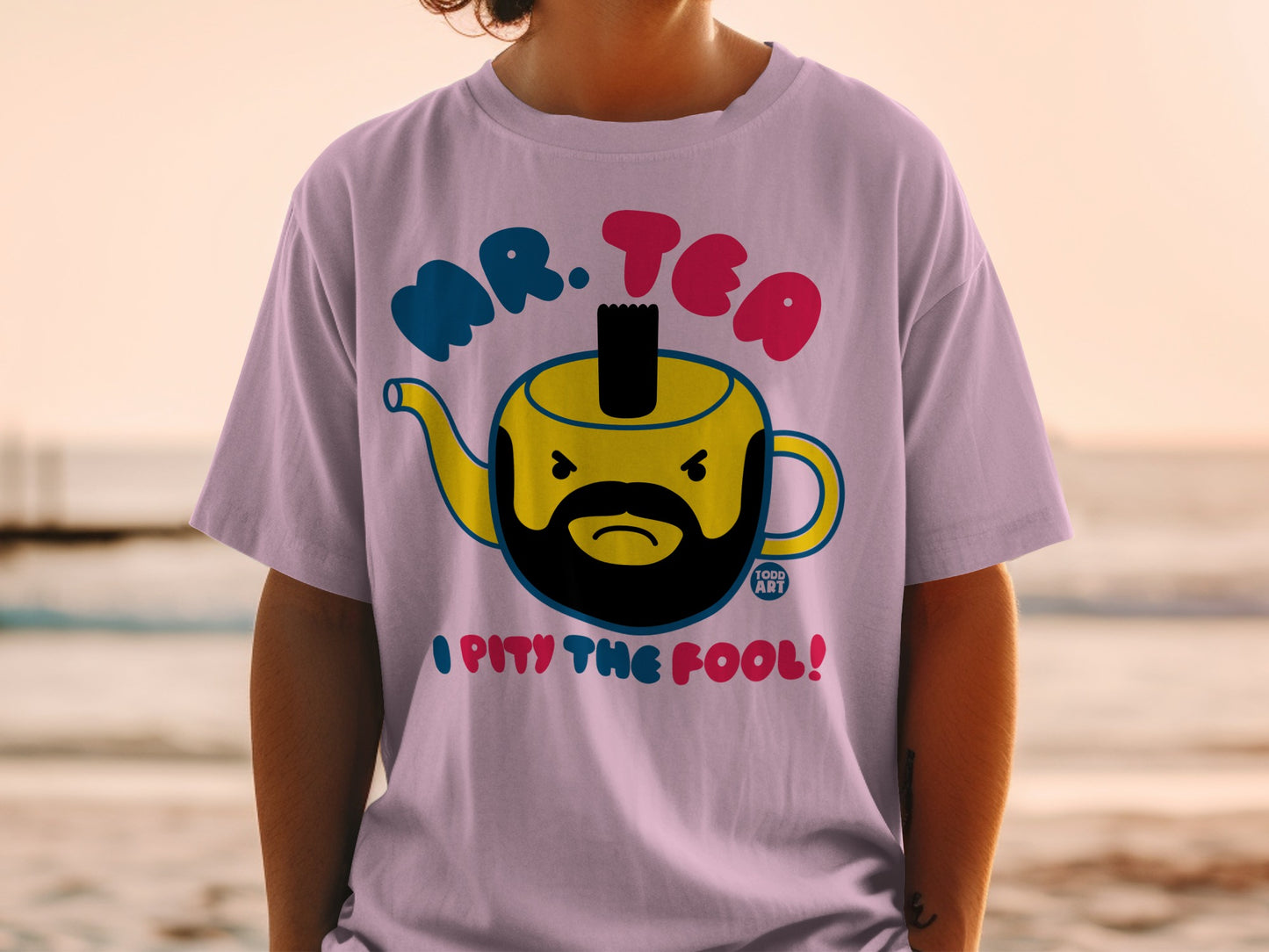 Mr Tea I Pity The Fool Teapot Graphic Shirt product type