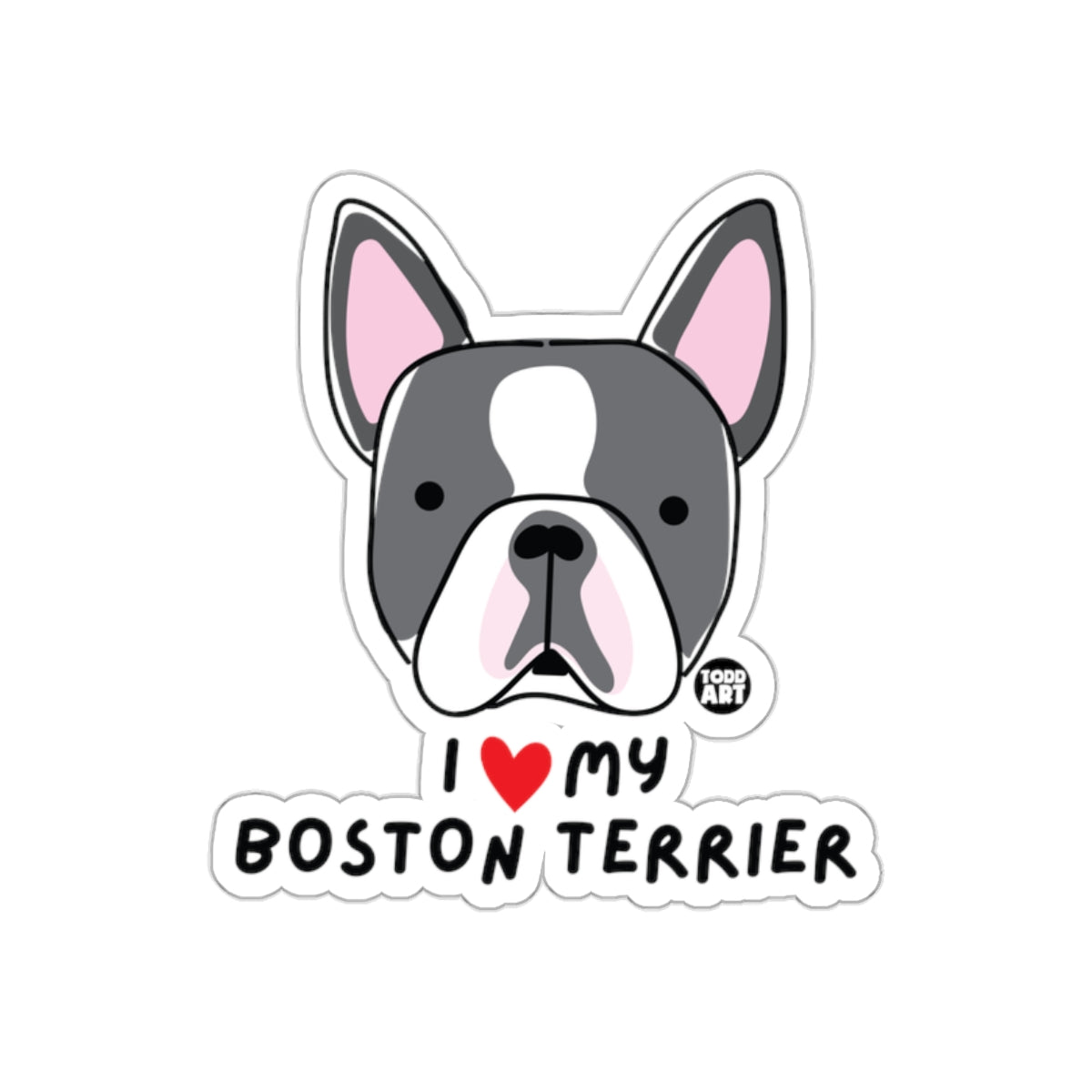 I Love My Boston Terrier Cute Dog Lover Product
