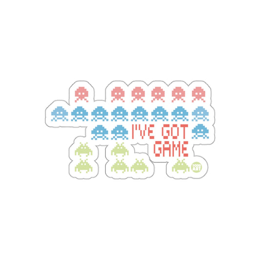 Pixel Art Video Game Invaders I've Got Game sticker