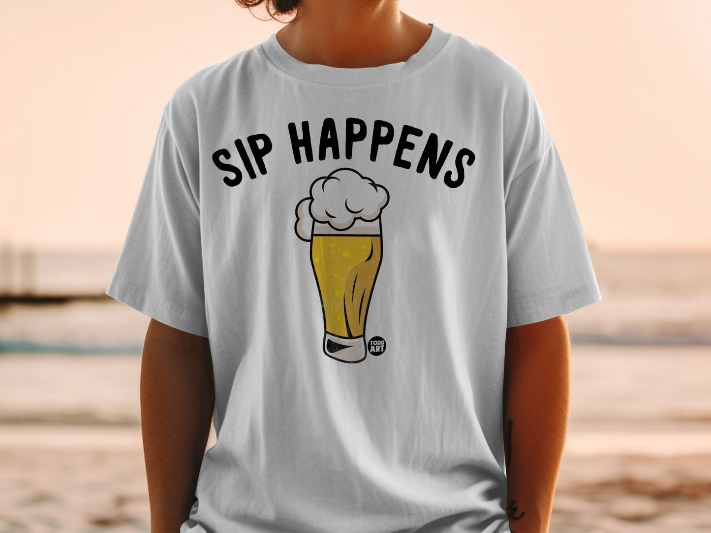 Sip Happens Graphic Tee Casual Unisex Shirt