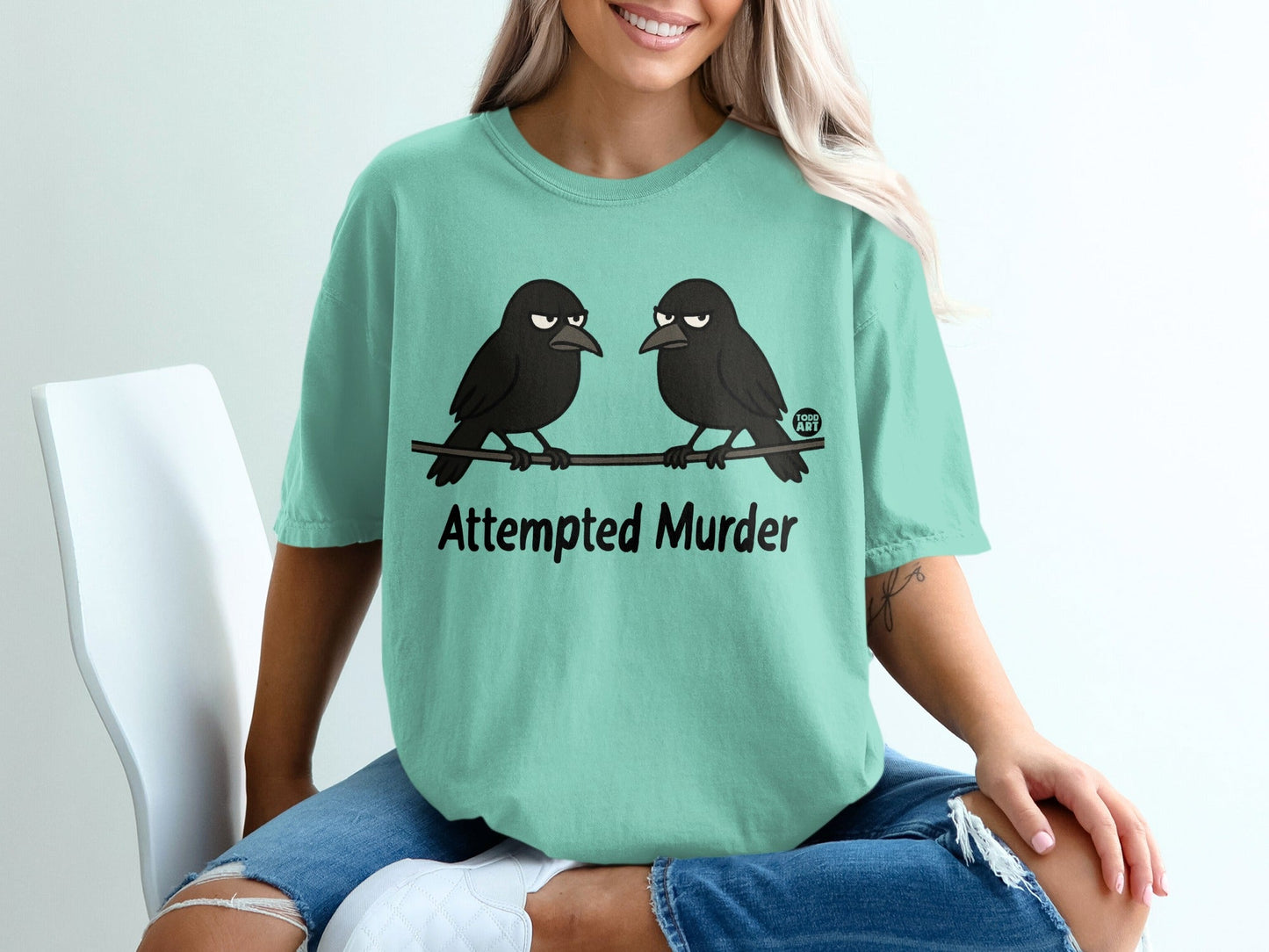 Attempted Murder Funny Graphic Tee for Humor Lovers