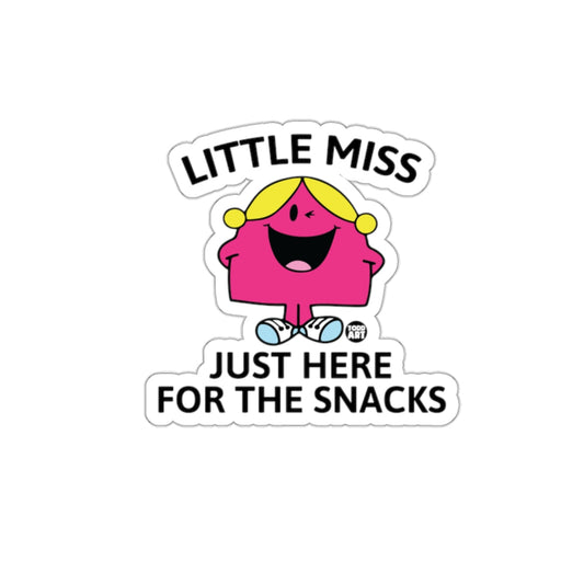 Little Miss Just Here For The Snacks Design sticker