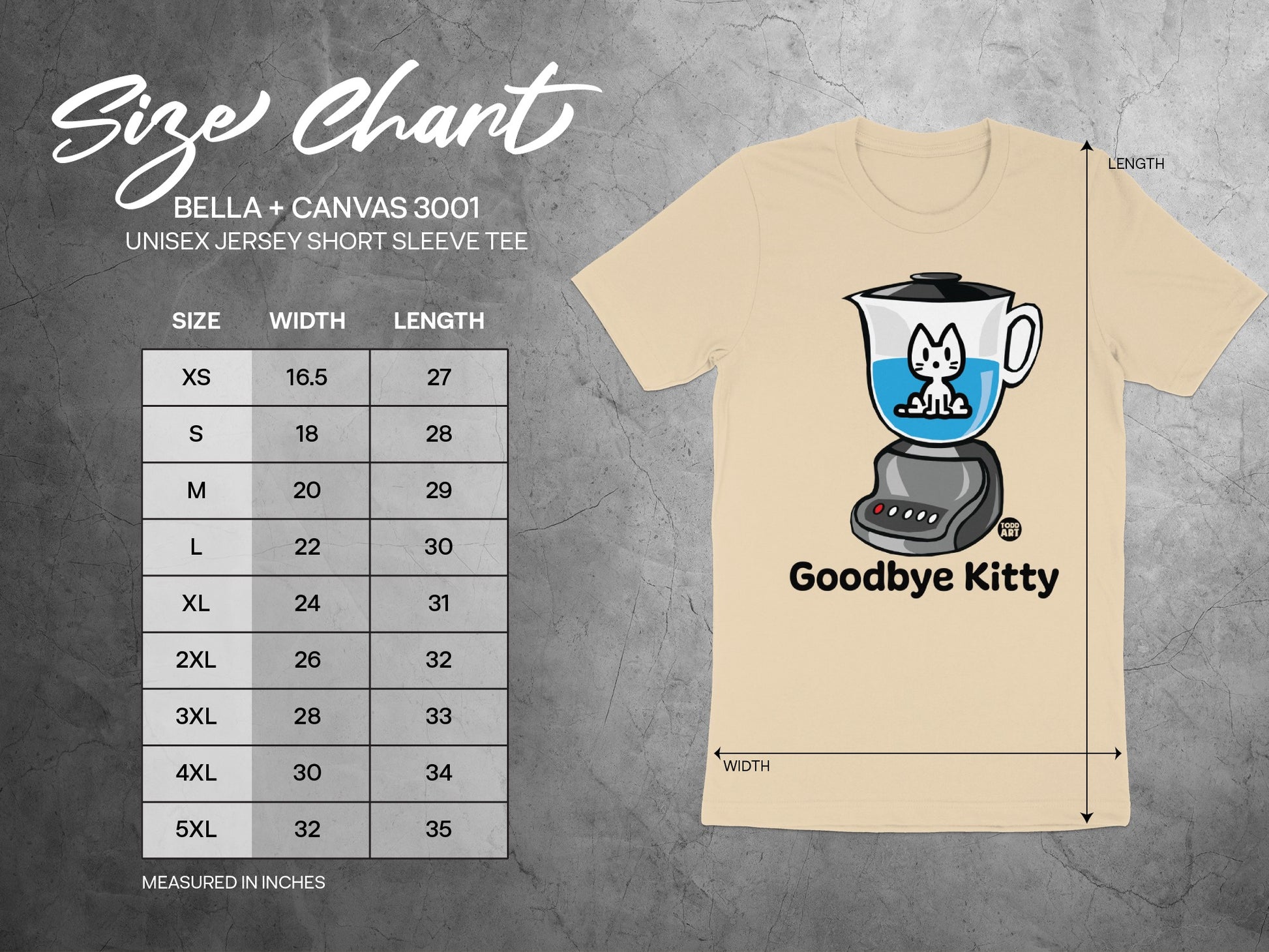 Goodbye Kitty Short Sleeve Tee