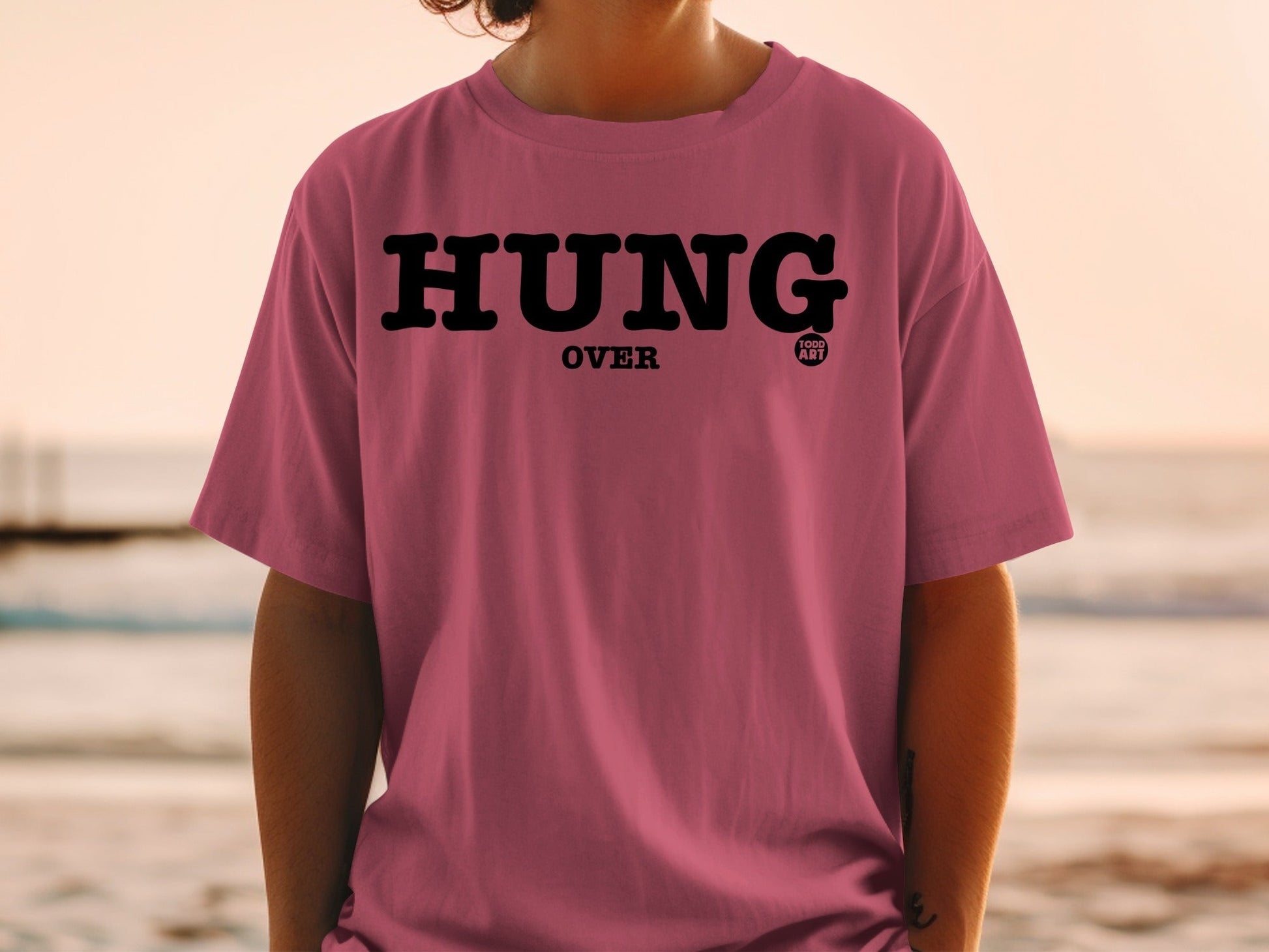 Hung Over Graphic Todd Art T-Shirt for Casual Style