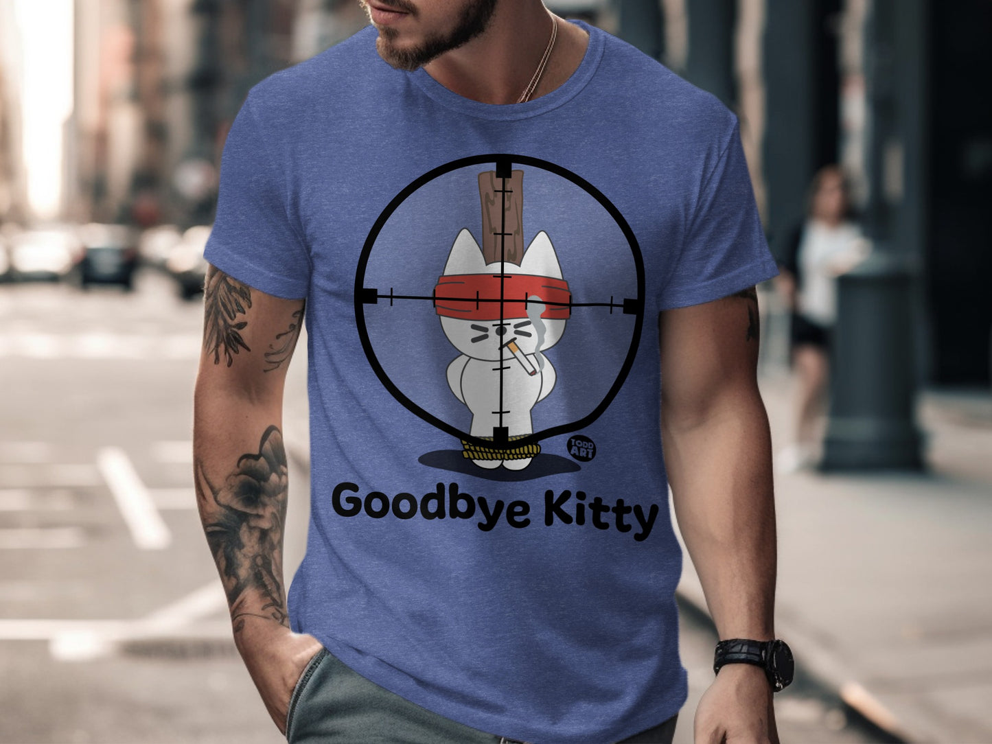 Goodbye Kitty Target Cat Graphic T-Shirt