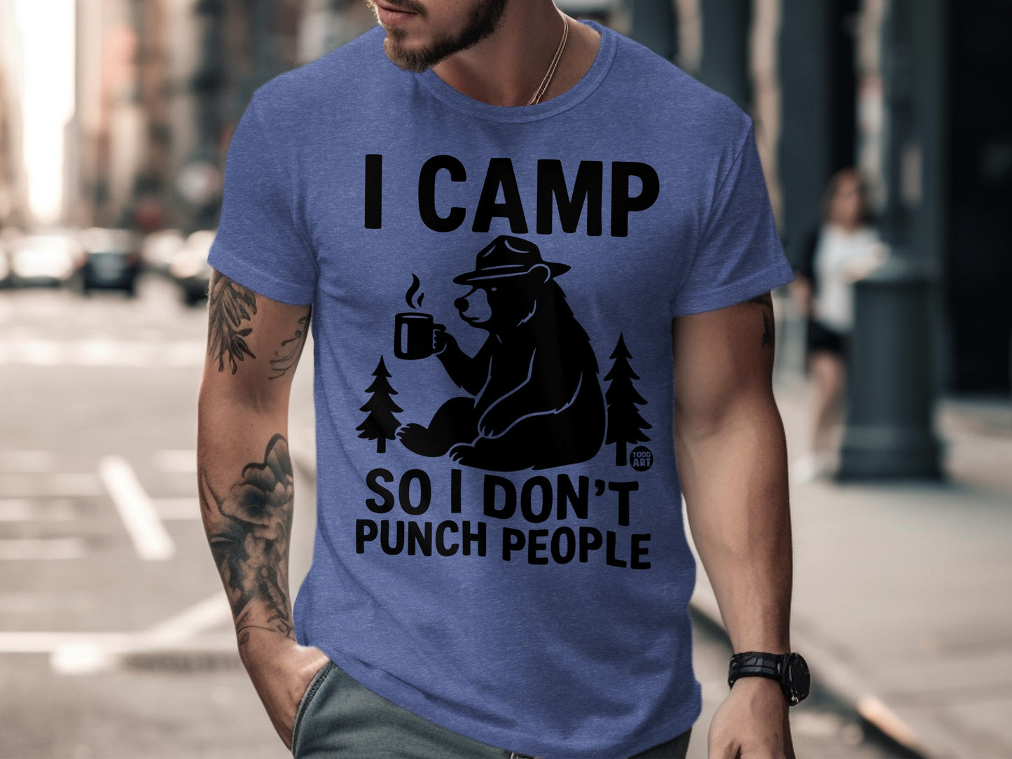 I Camp So I Don't Punch People T-shirt