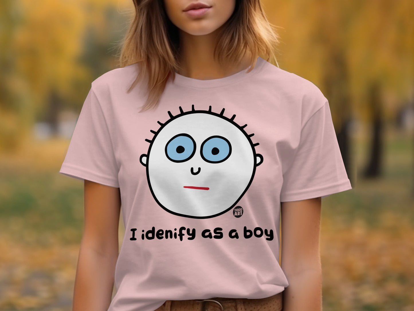 I Denify As A Boy Graphic Tee Shirt