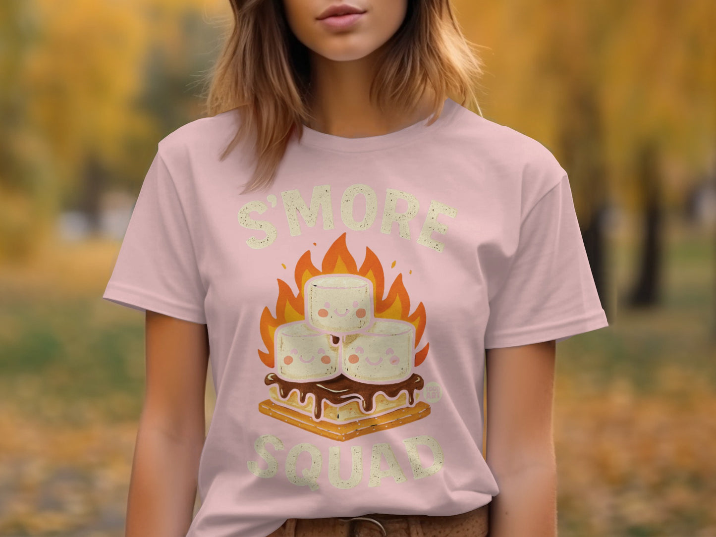 S'more Squad Graphic Tee with Adorable Marshmallows