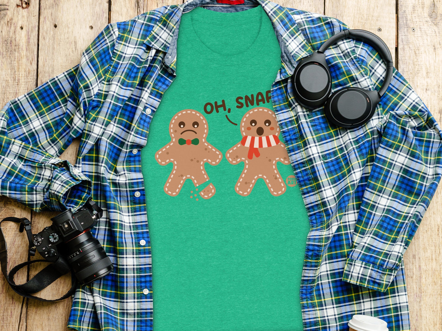 Oh Snap Gingerbread Man Funny Holiday T-Shirt product