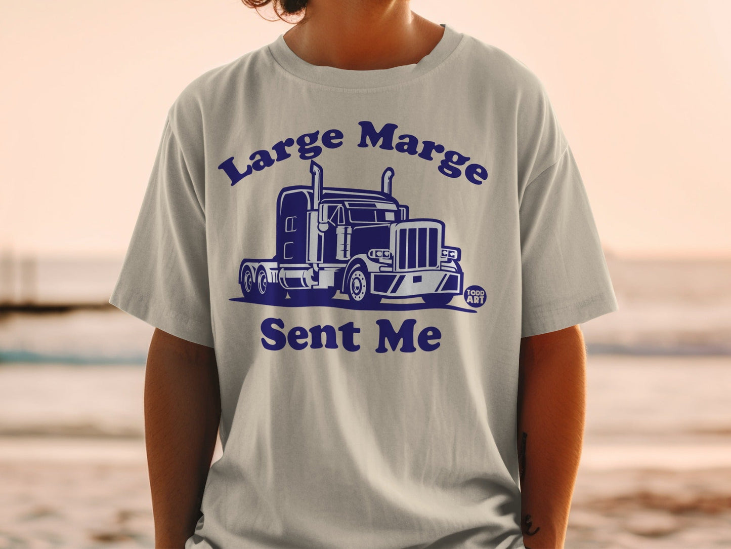 Large Marge Sent Me Truck Graphic T-Shirt