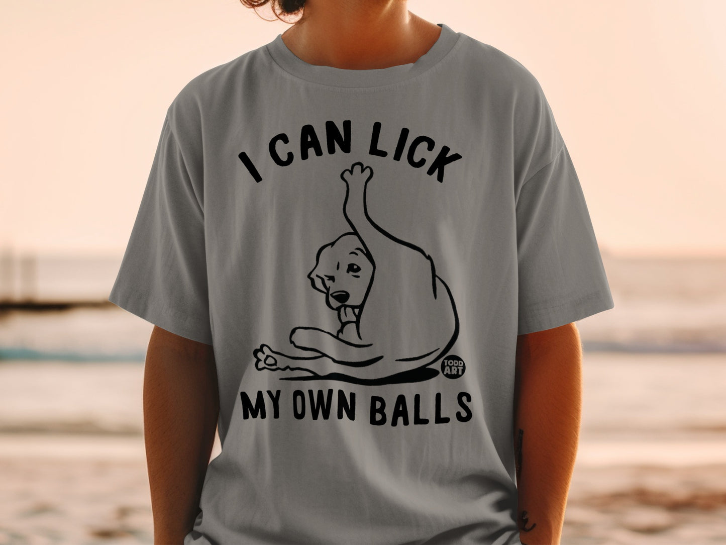 I Can Lick My Own Balls Humorous T-shirt
