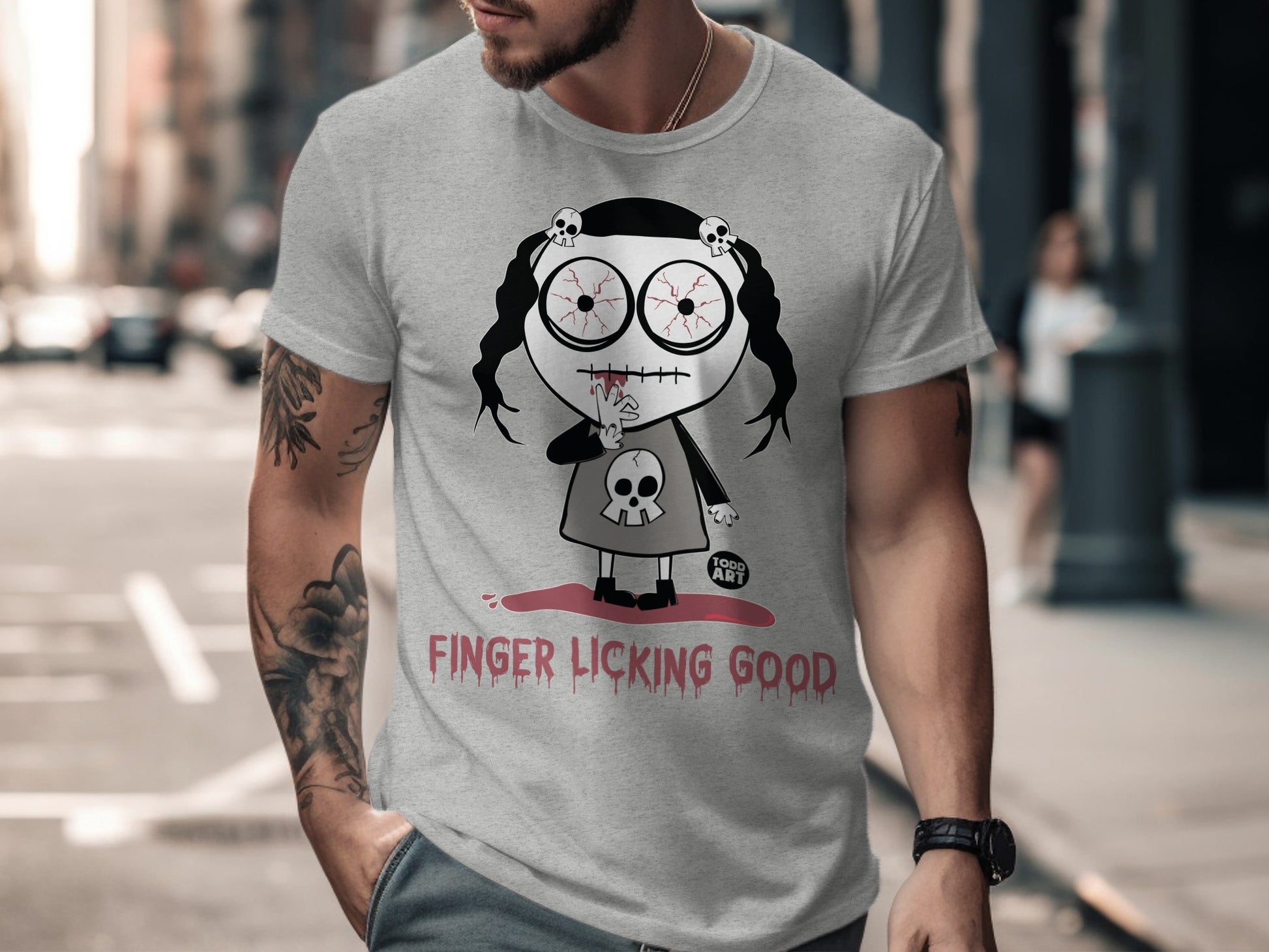 Finger Licking Good Graphic Tee For Adults