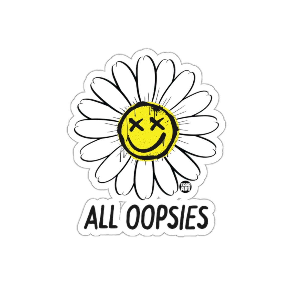 All Oopsies Daisy Flower Yellow Face Expression sticker
