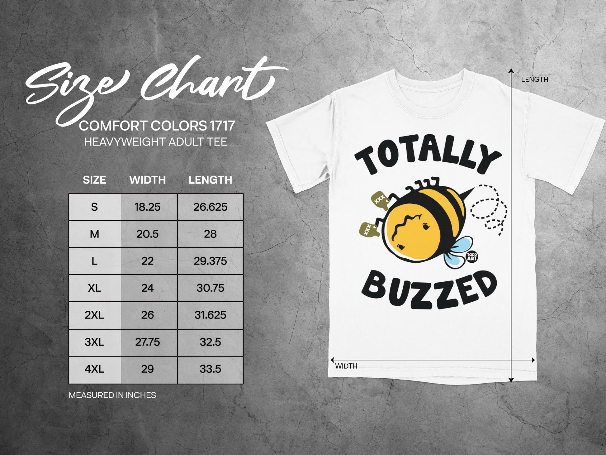 Totally Buzzed Graphic T-Shirt for Fans of Cute Bees