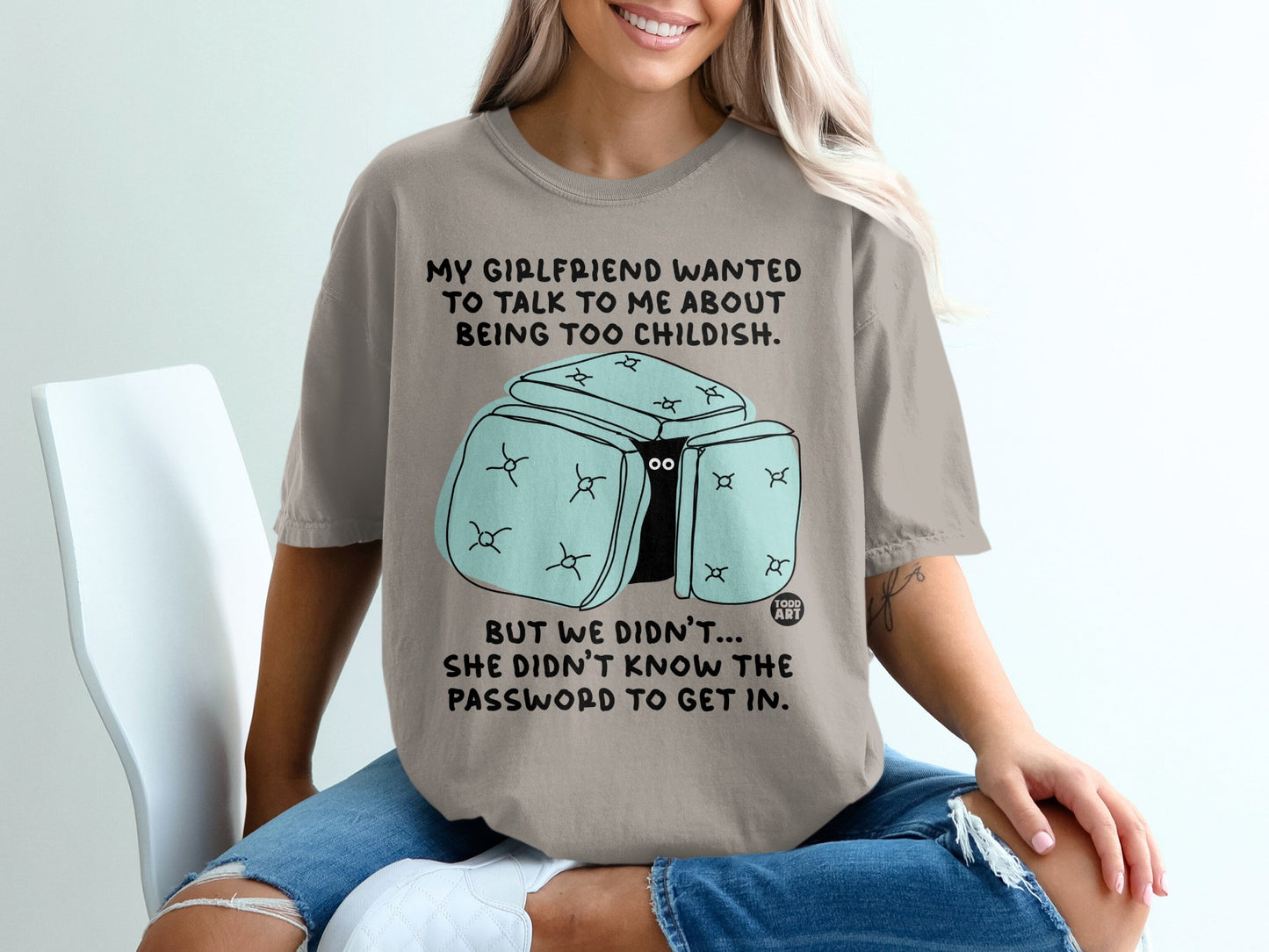 Girlfriend Talk ABOUT Childish Password IN product type