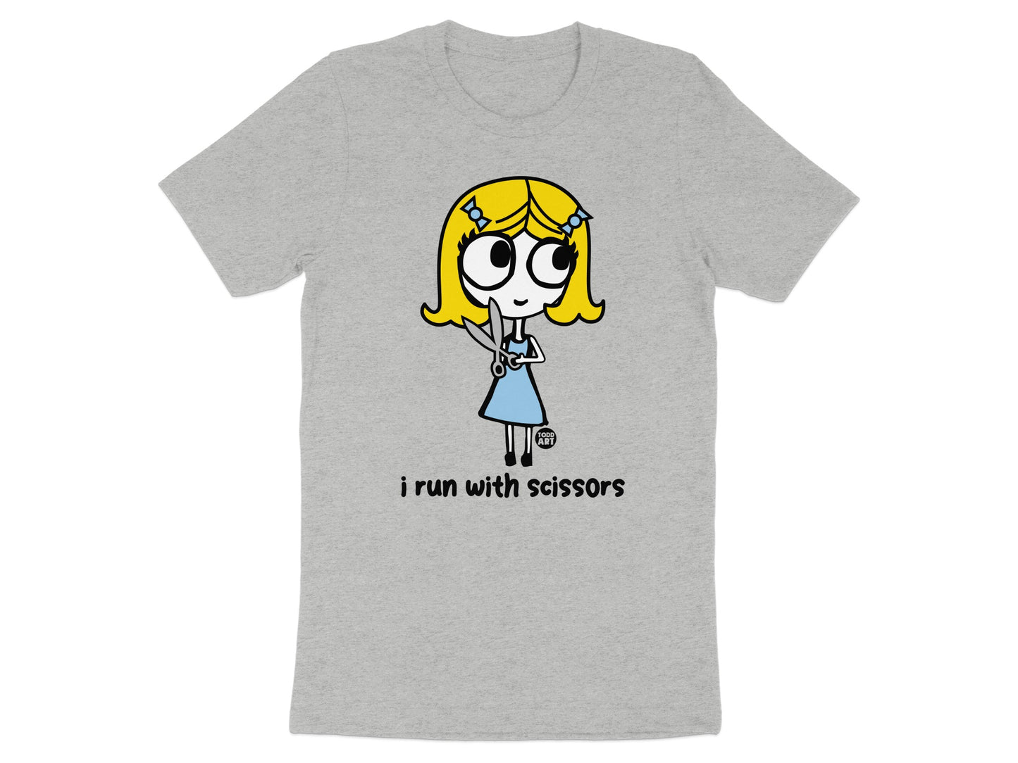 I Run With Scissors Graphic Tee for Casual Wear
