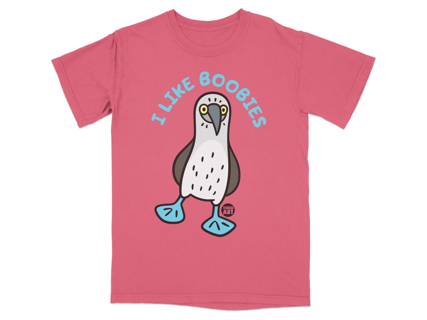 I Like Boobies Todd Art Printed T-shirt