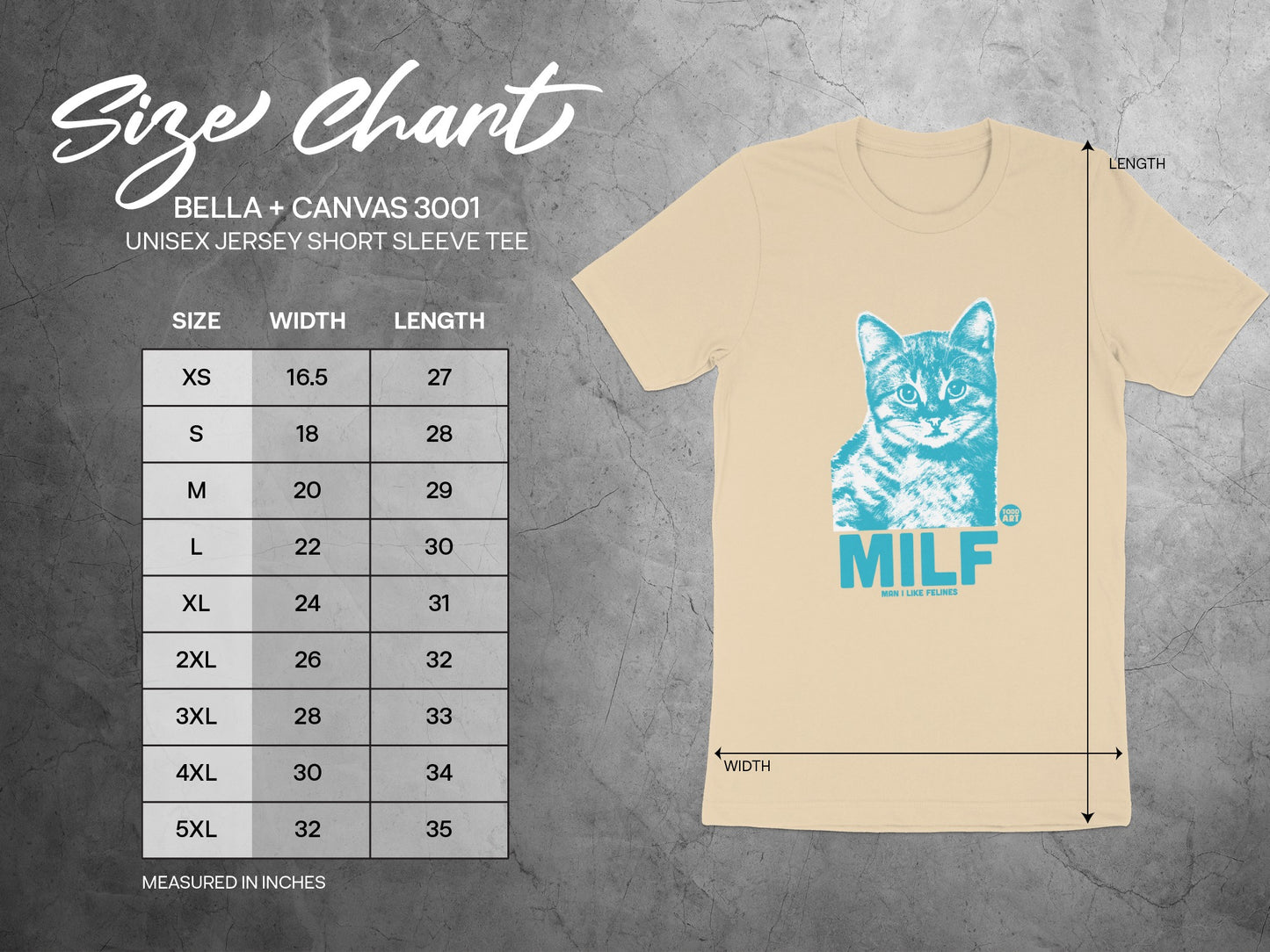 MILF Man I Like Felines Unisex Jersey Short Sleeve Tee