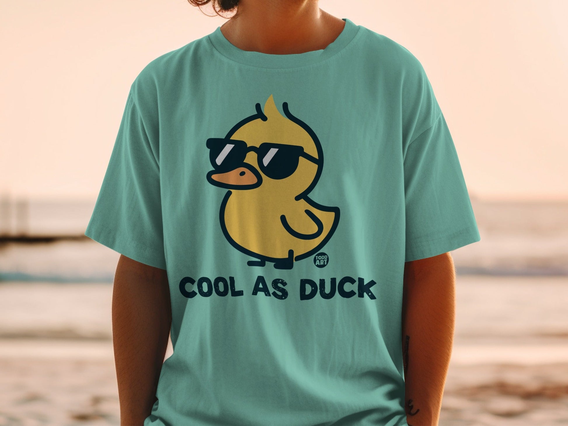 Cool As Duck Graphic Print T-Shirt for Fun Style