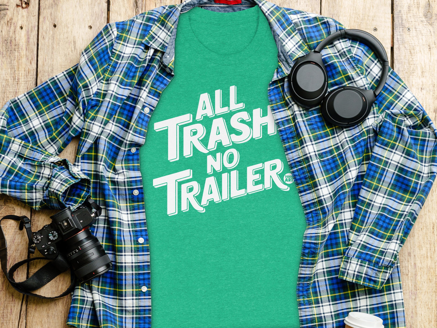 All Trash No Trailer T-Shirt Perfect for Casual Wear
