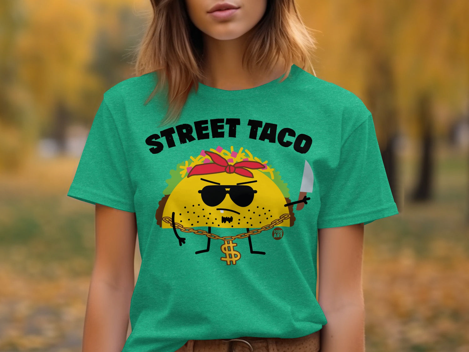 Funny Street Taco Graphic T-Shirt for Food Lovers
