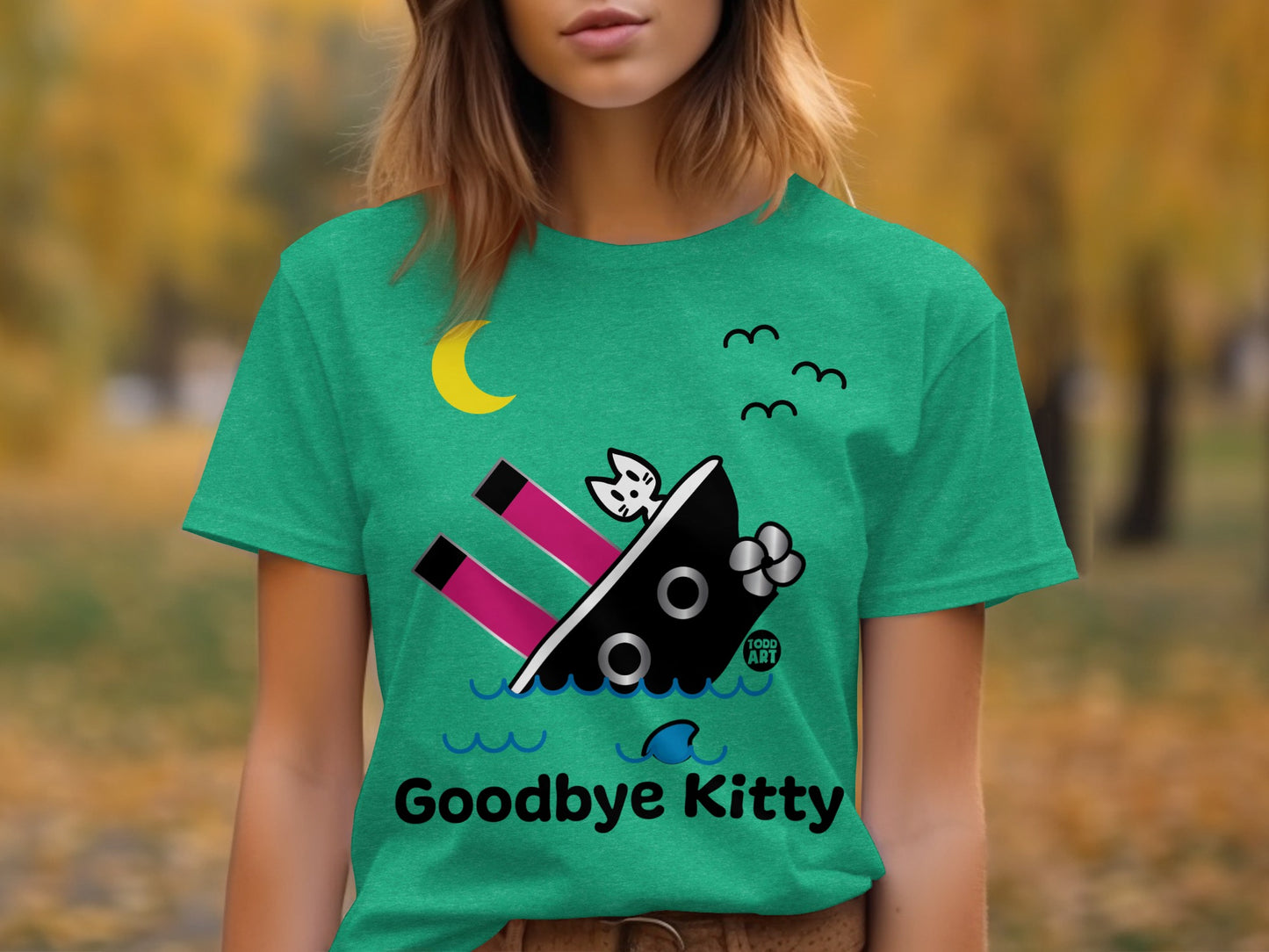 Goodbye Kitty Graphic Short Sleeve Tee
