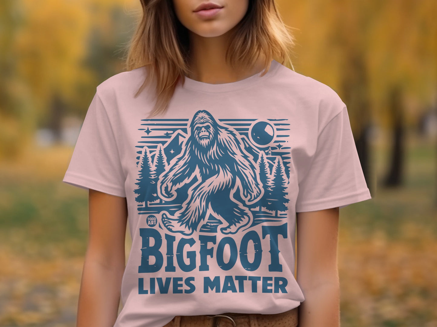 Bigfoot Lives Matter Graphic Tee for Outdoor Enthusiasts