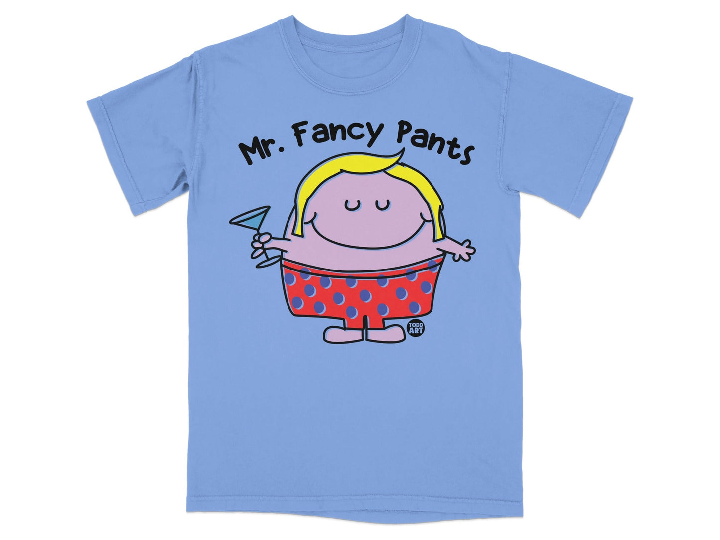 Mr. Fancy Pants Cartoon Graphic T-Shirt
