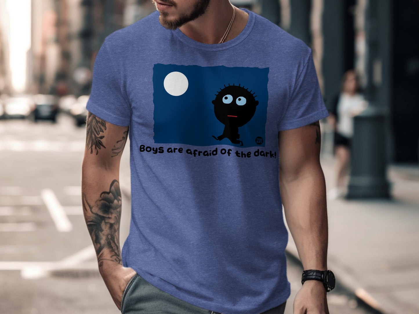 Boys Are Afraid Of the Dark graphic t-shirt
