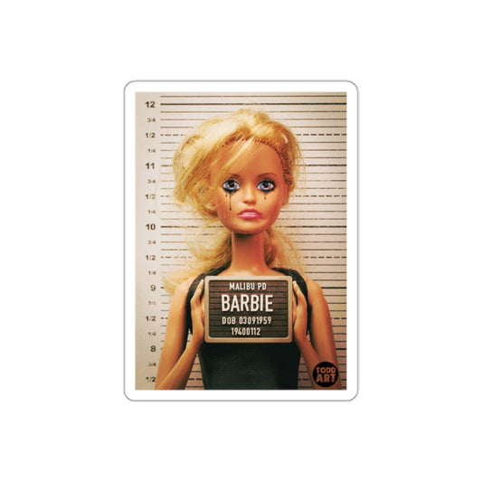 Malibu Barbie Mugshot sticker