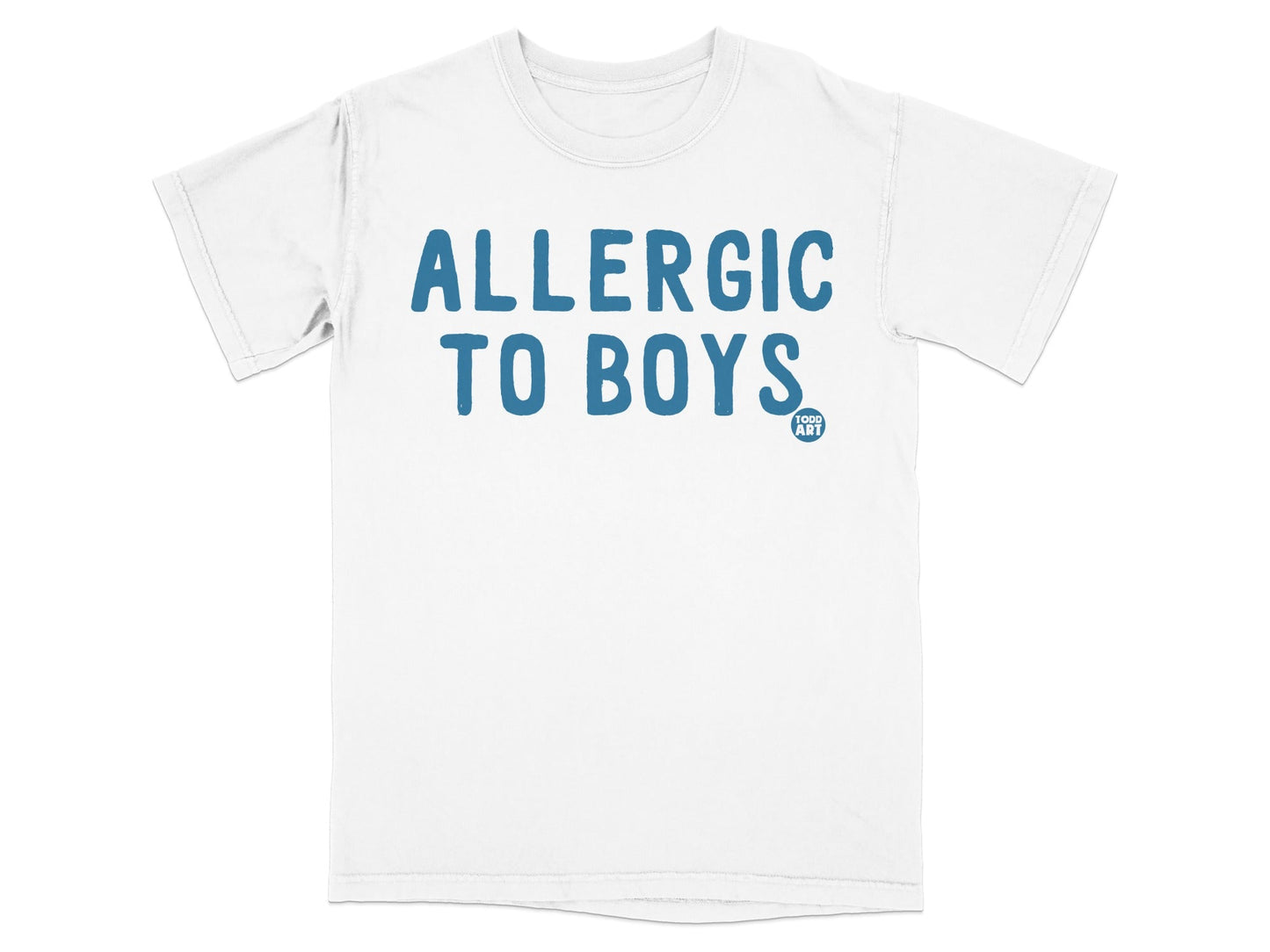Allergic to Boys Graphic Statement T-Shirt