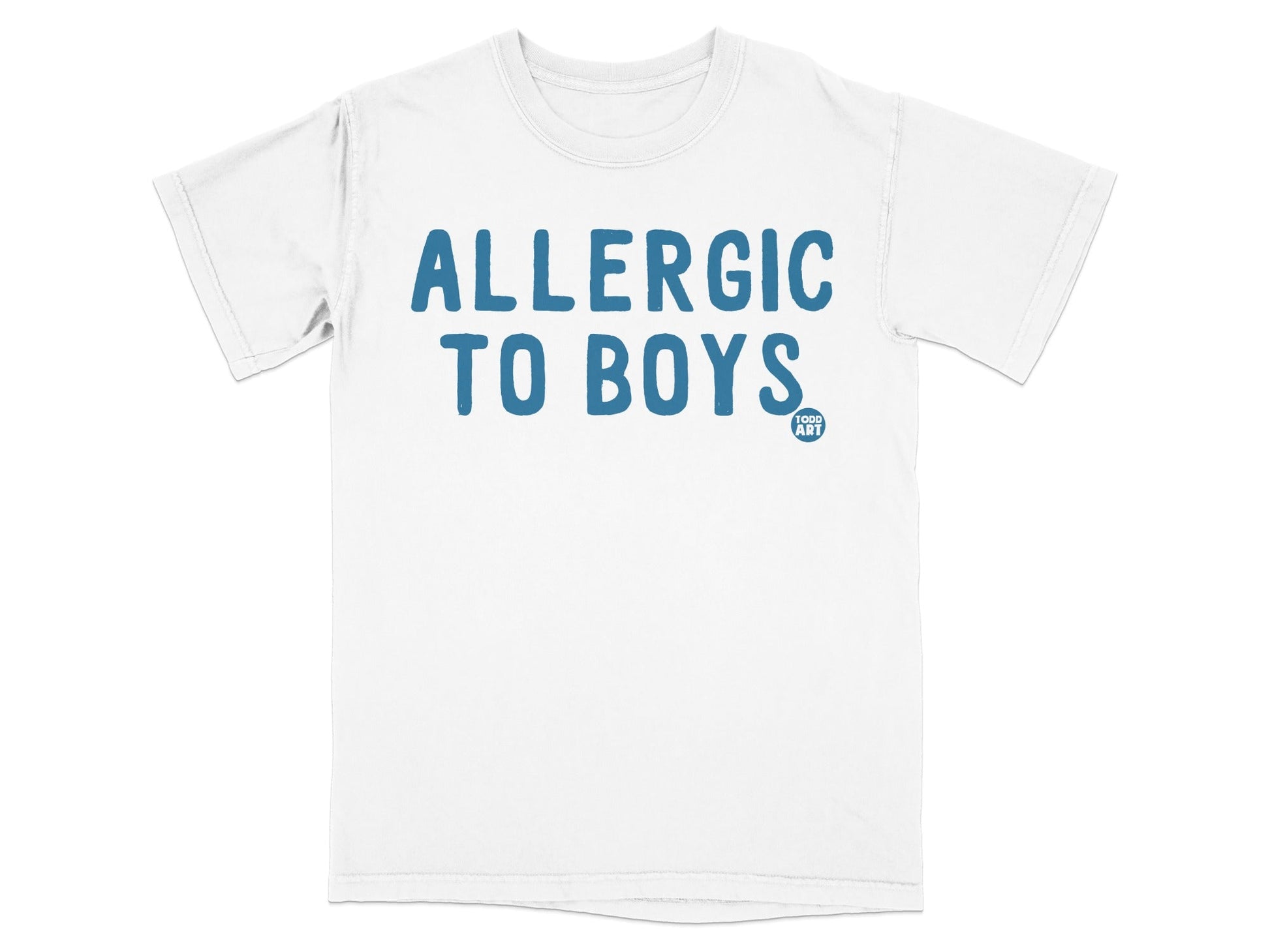 Allergic to Boys Graphic Statement T-Shirt