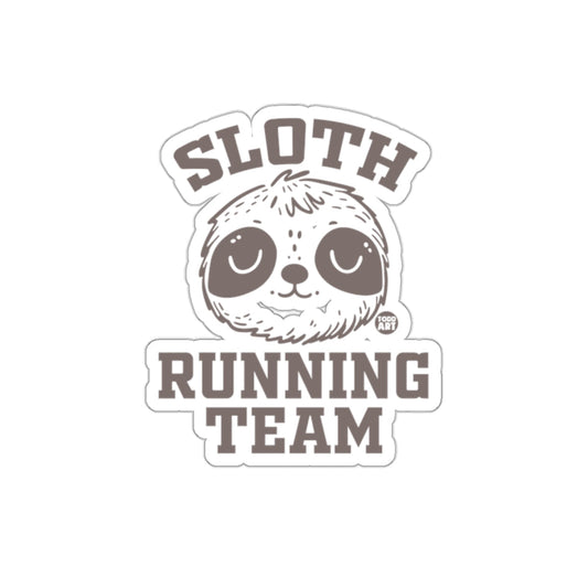 Sloth Running Team Funny Animal Art Design sticker