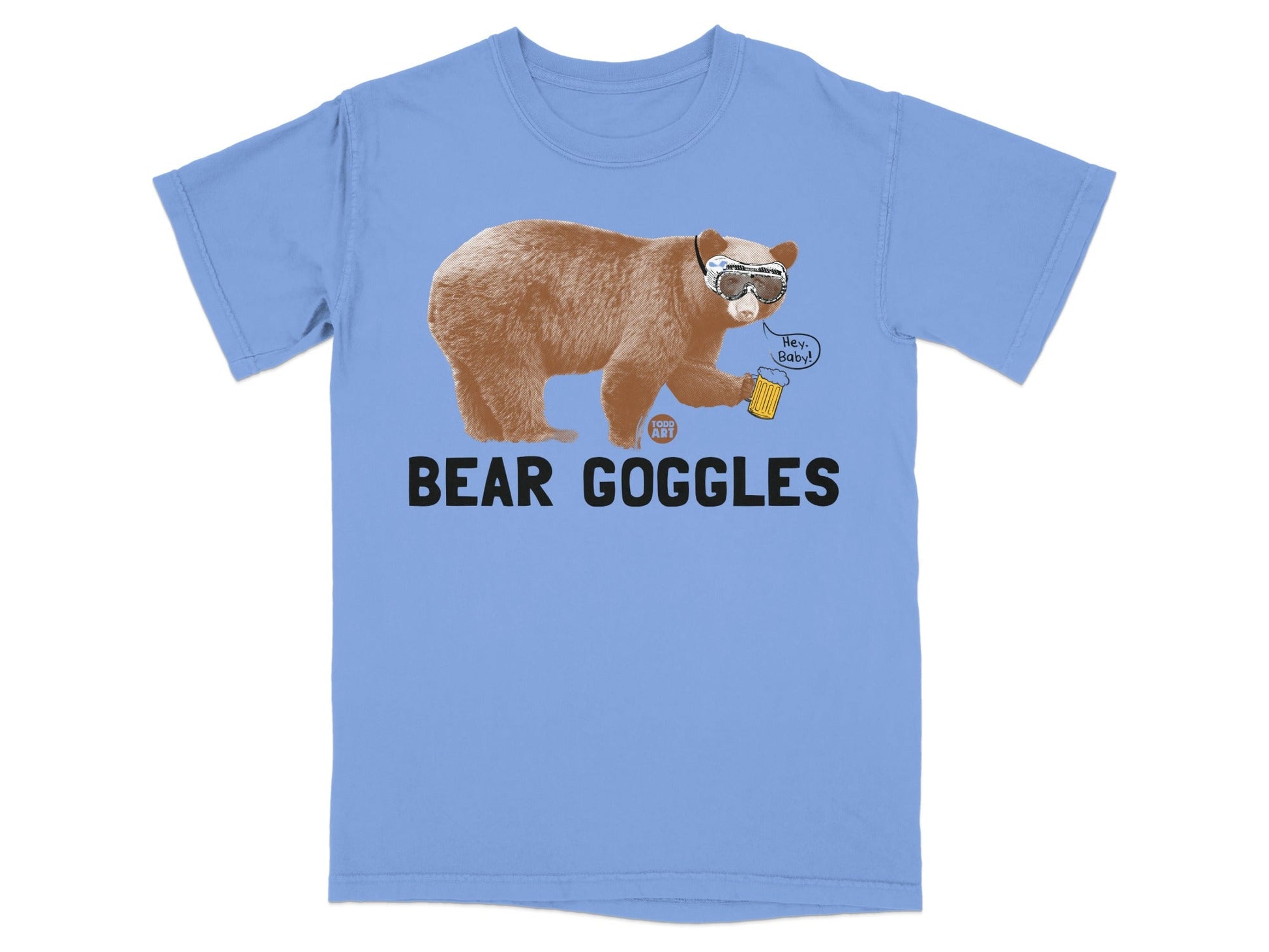 Bear Goggles Funny Graphic T-Shirt for Beer Lovers