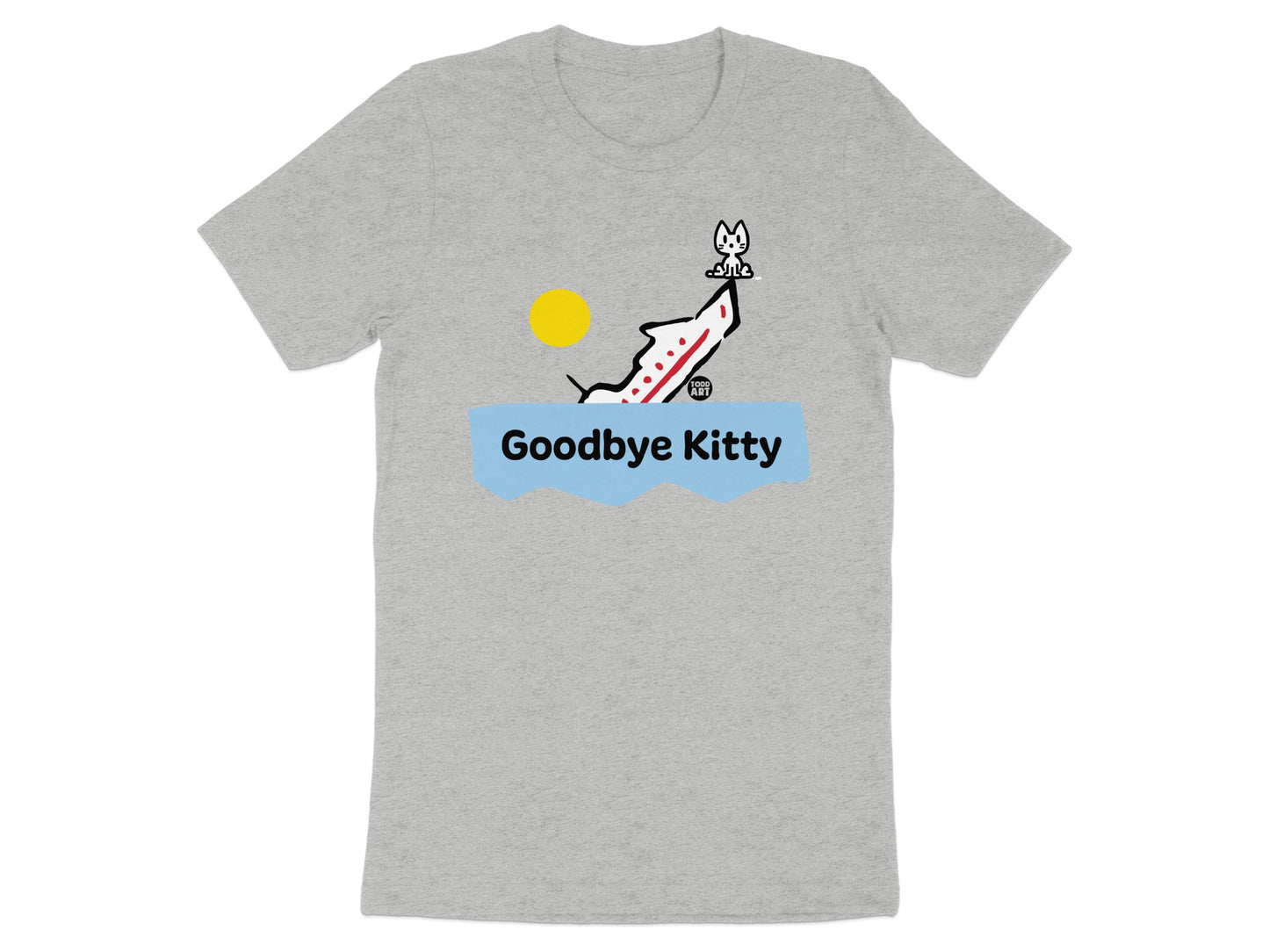 Goodbye Kitty Graphic Tee Shirt Casual Wear