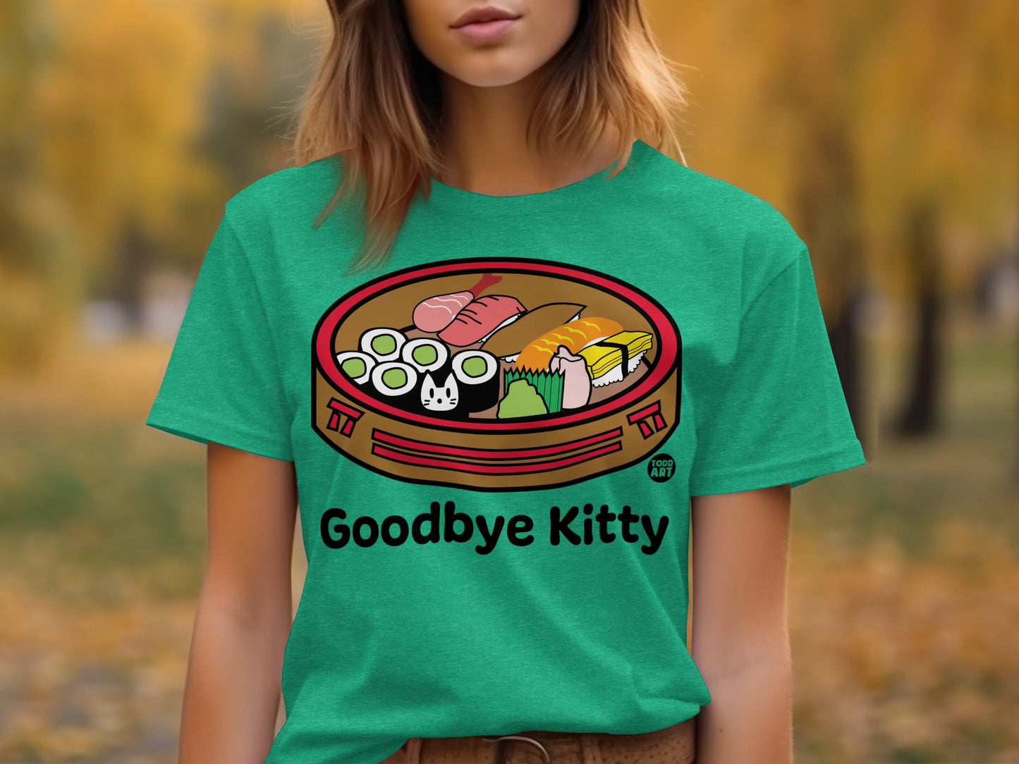 Goodbye Kitty Sushi Graphic Tee Shirt Product