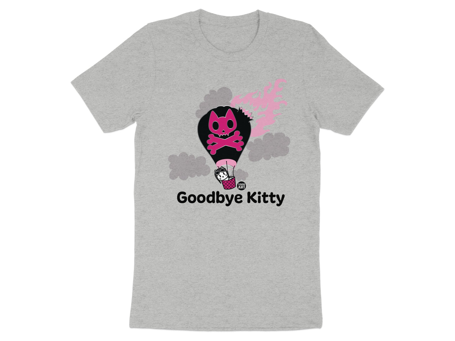 Goodbye Kitty Hot Air Balloon Graphic T-Shirt