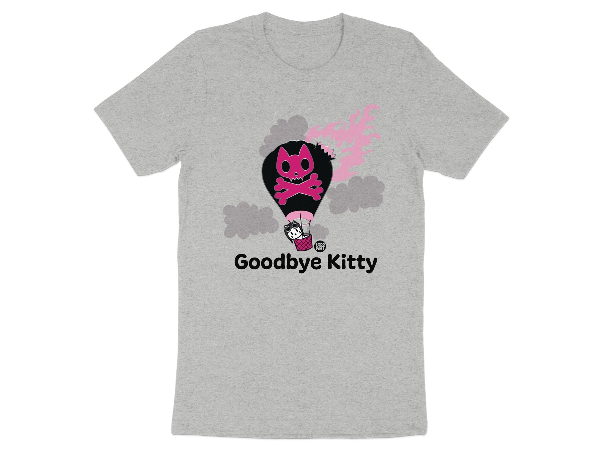 Goodbye Kitty Hot Air Balloon Graphic T-Shirt