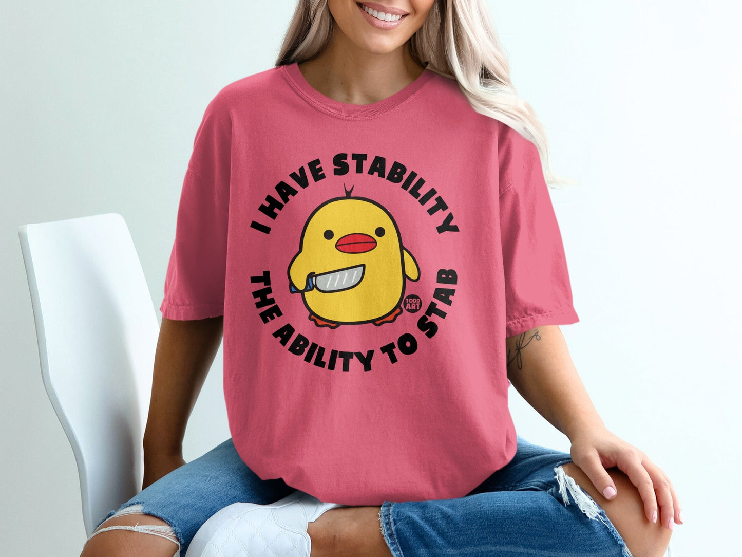 I Have Stability The Ability To Stab Graphic T-Shirt