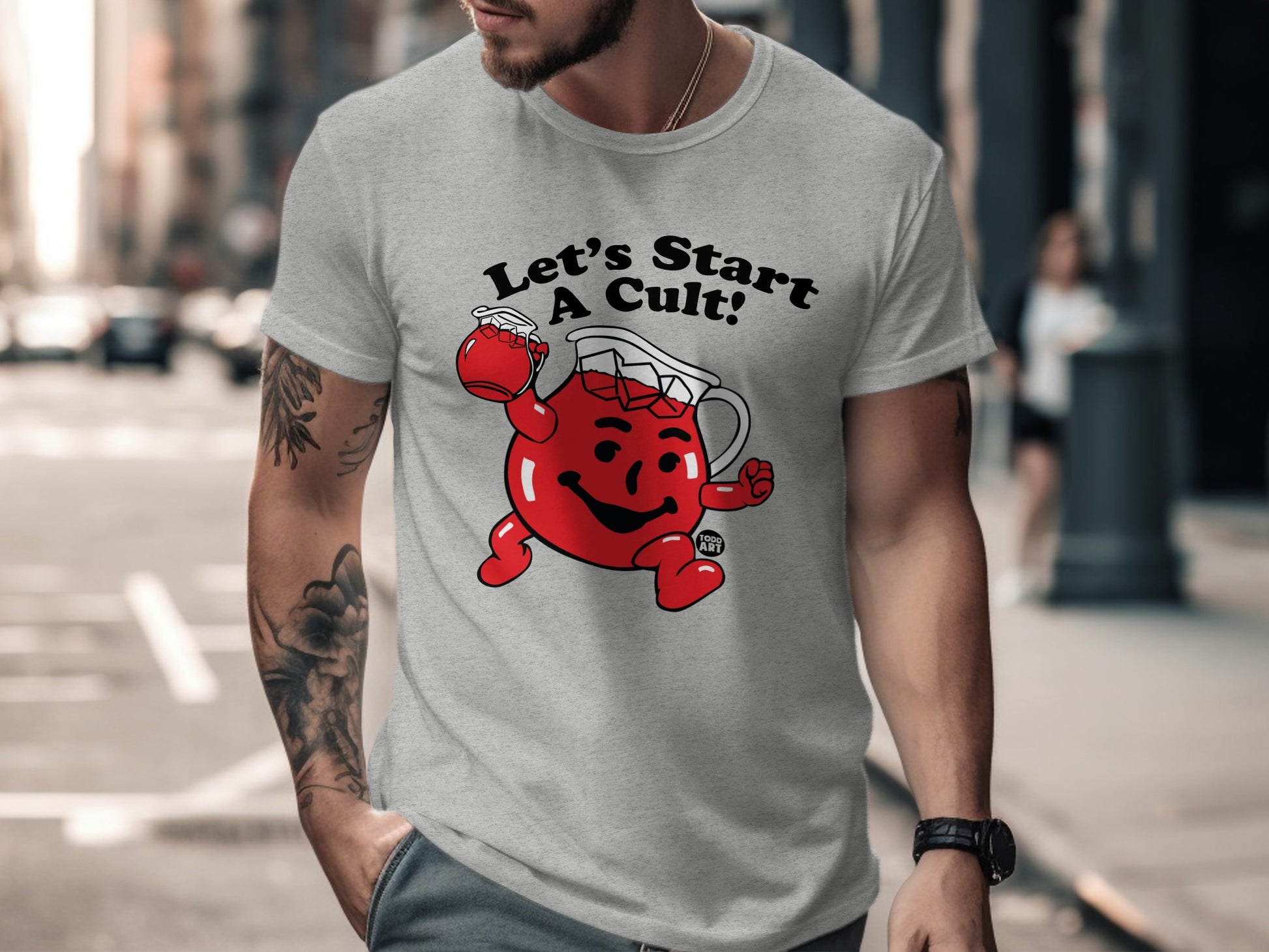 Let's Start A Cult Graphic T-Shirt Product