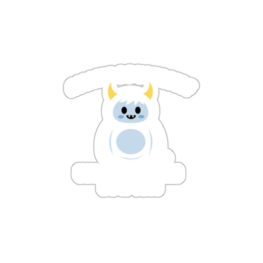 Cute Yeti Cartoon Art Sticker Fun Novelty Product