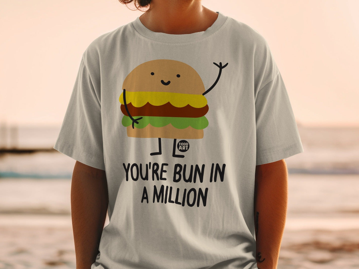 You're Bun in a Million Cute Burger Graphic T-Shirt