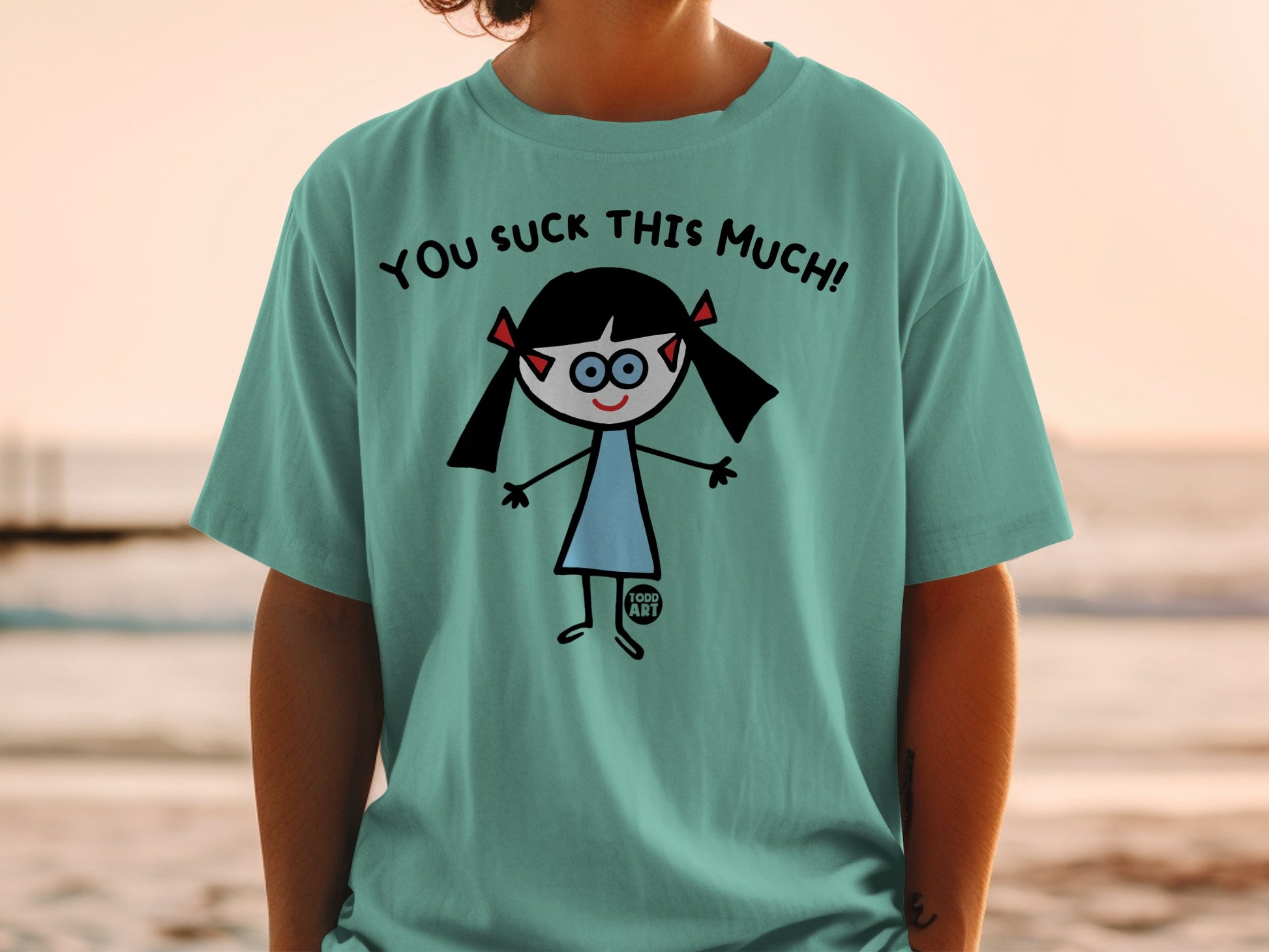 Funny Cartoon Character 'You Suck This Much!' T-Shirt