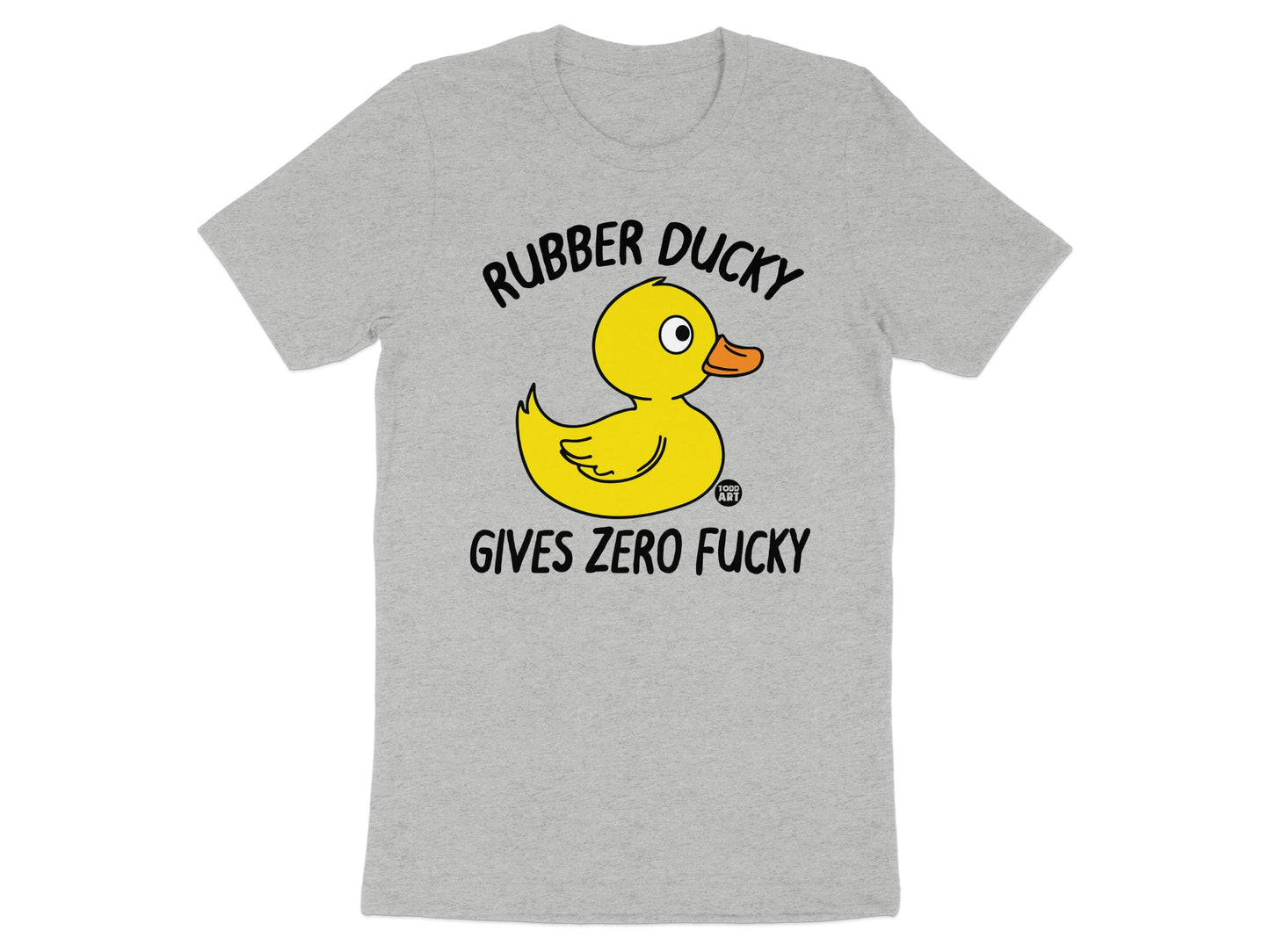 Rubber Ducky Gives Zero Fucky Printed T-Shirt product