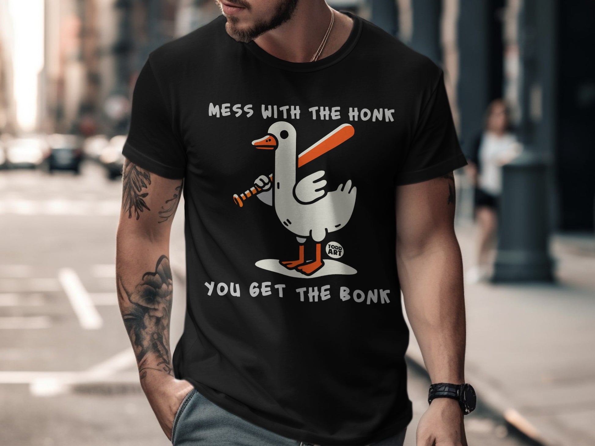 Mess With The Honk You Get The Bonk Duck T-shirt