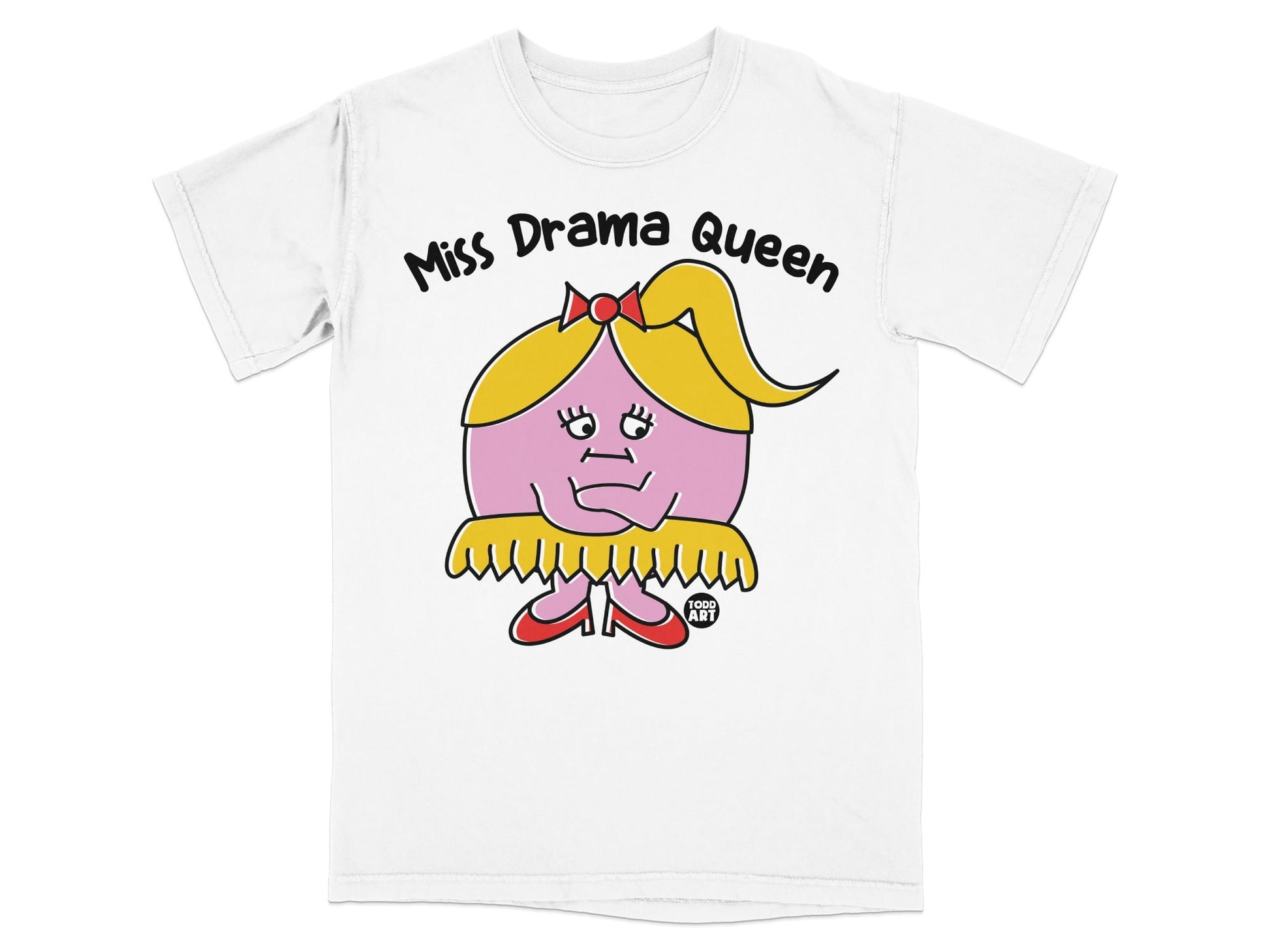 Miss Drama Queen Graphic T-Shirt Fun Illustrated Design