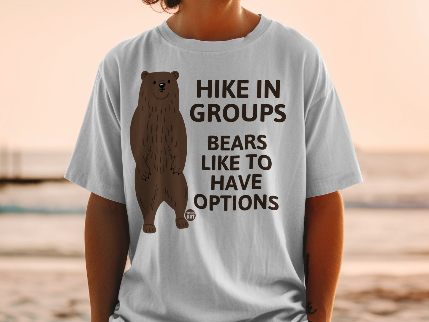 Hike in Groups Bears Like to Have Options T-shirt