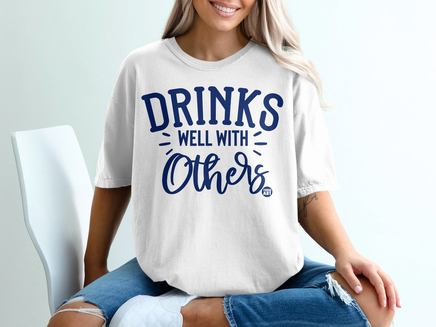 Drinks Well With Others Graphic Tee Product