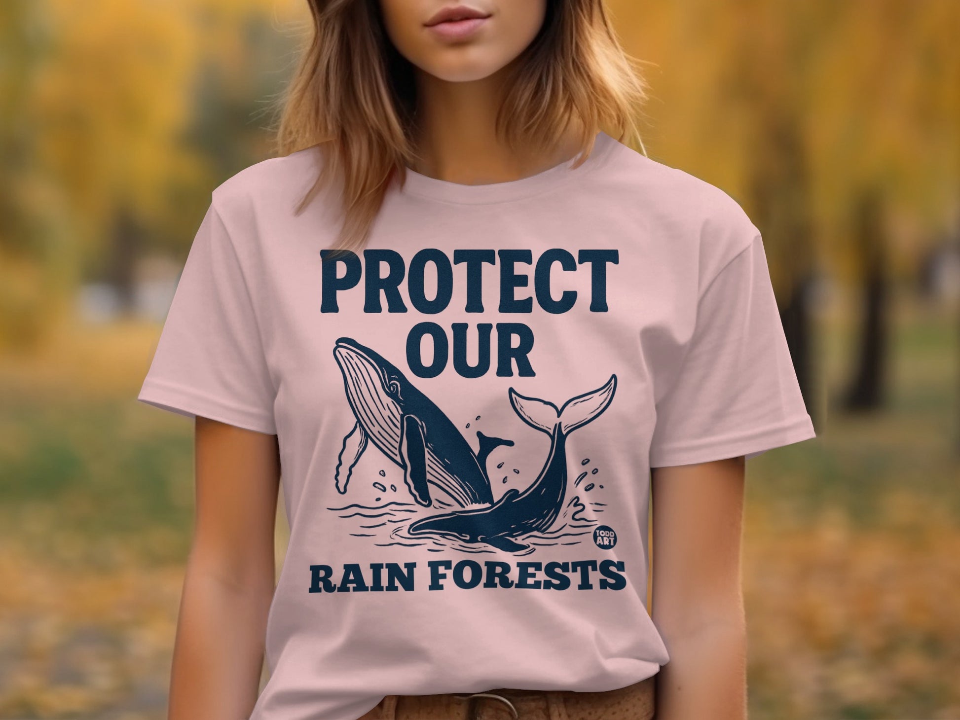Protect Our Rain Forests Whale Graphic Shirt